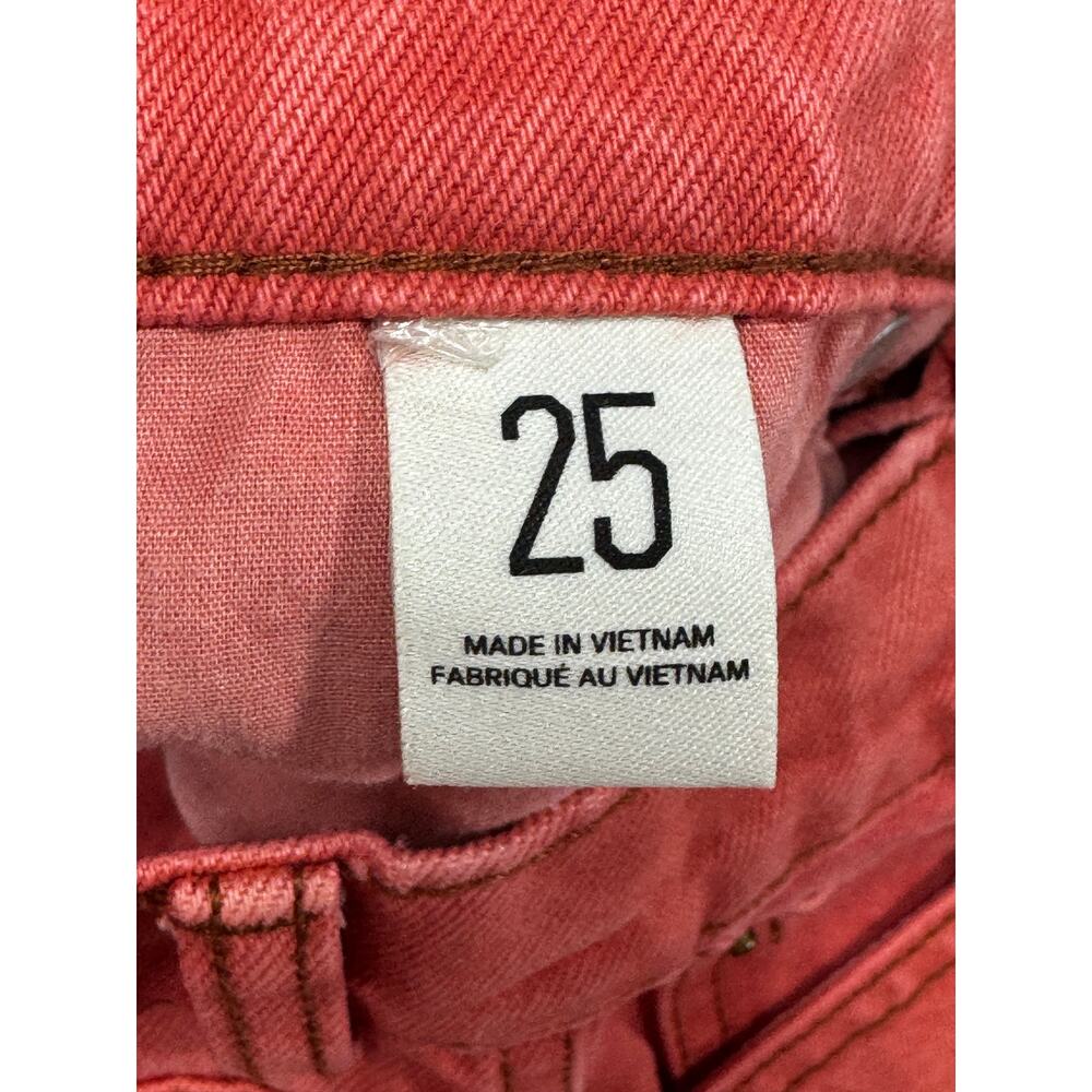 BDG Urban Outfitters Women's Pink "You and Me" Print Barrel Jeans -Size 25x28.5* - Picture 7 of 8